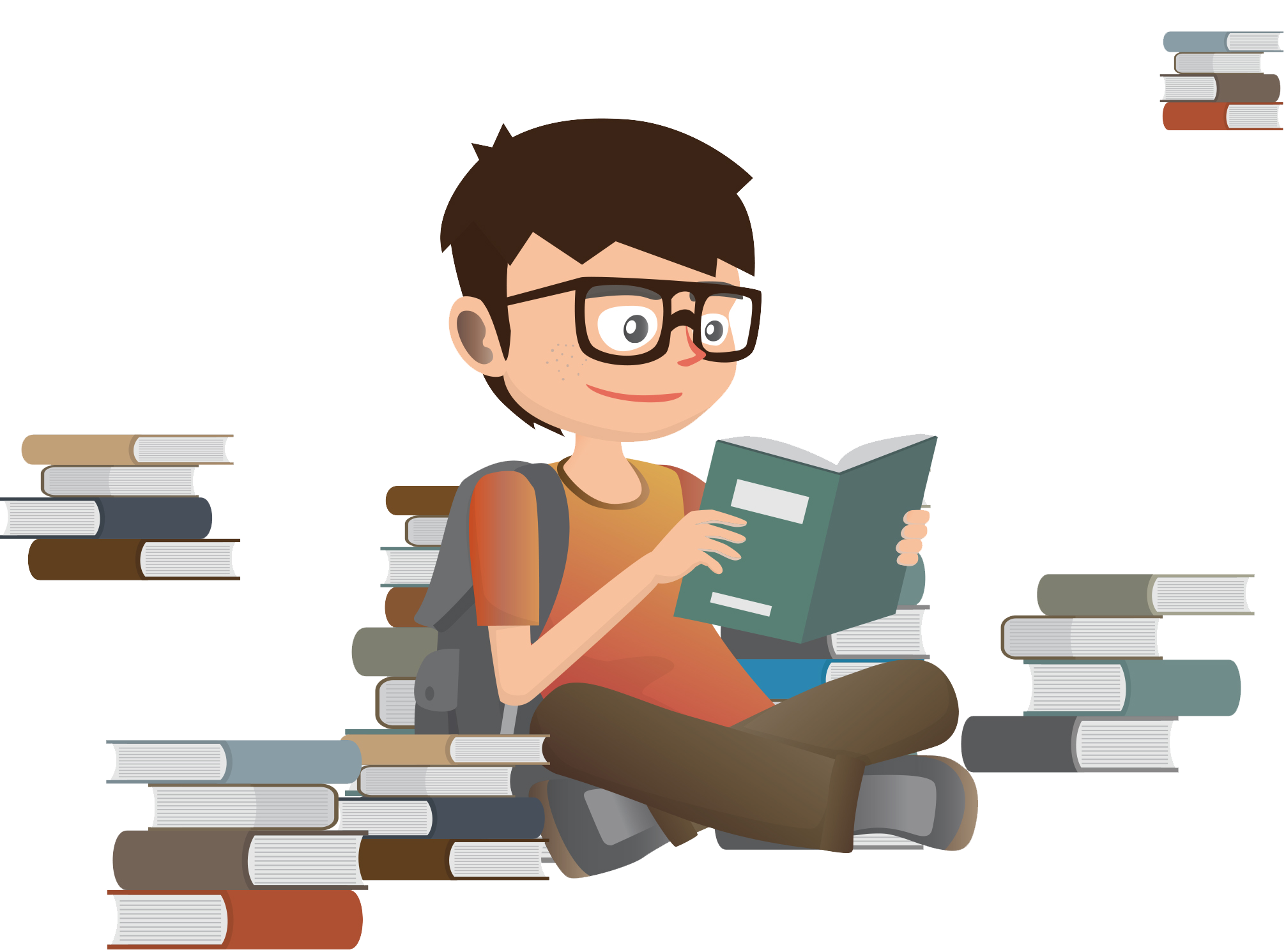 and reading book png